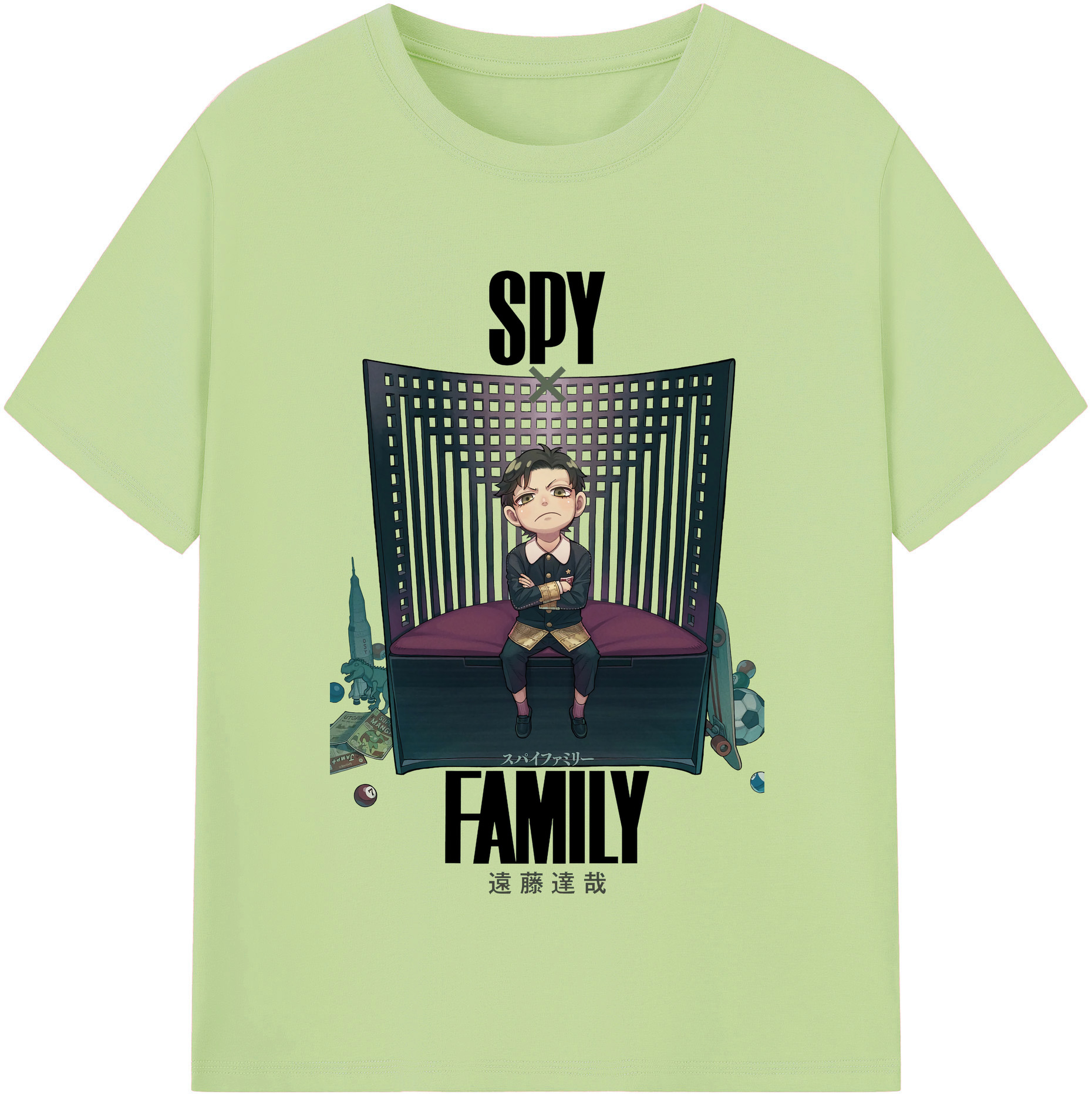 （画像用） SPY×FAMILY间谍家家酒 綿100％半袖Tシャツ（フロントプリント）